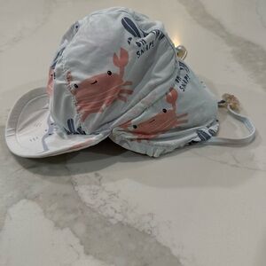 Earth Nymph Baby Oceanic Legionnaire Sun Hat Infant Size Adjustable Beach Summer